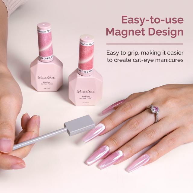 Cat Eye Gel Nail Polish Magnets Set 12 Pcs