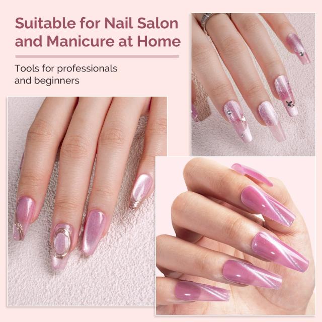 Cat Eye Gel Nail Polish Magnets Set 12 Pcs