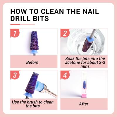 Ceramic Nail Drill Bits Pink