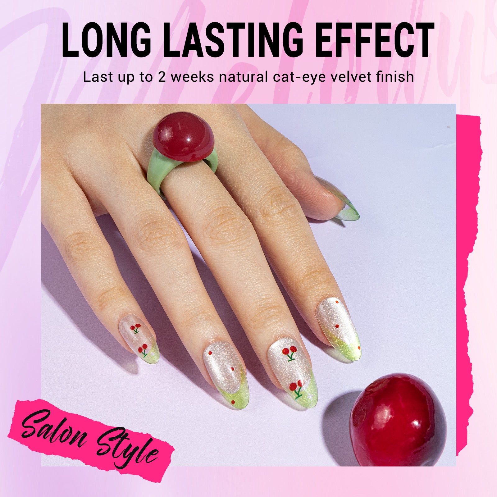 Cherry Press On Nails Kit - US ONLY - 图片6