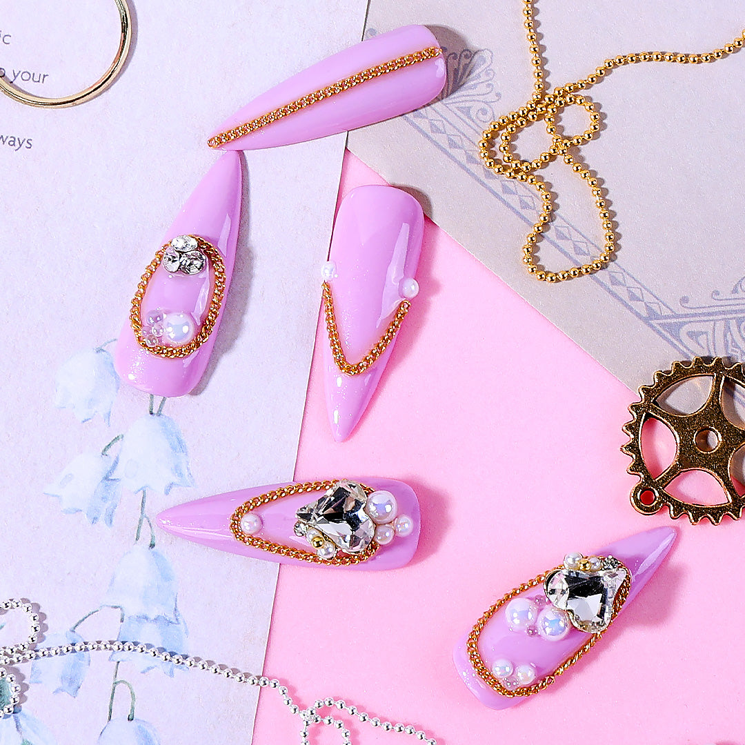 Chic Vibe 3D Nail Decor Chain - 图片2
