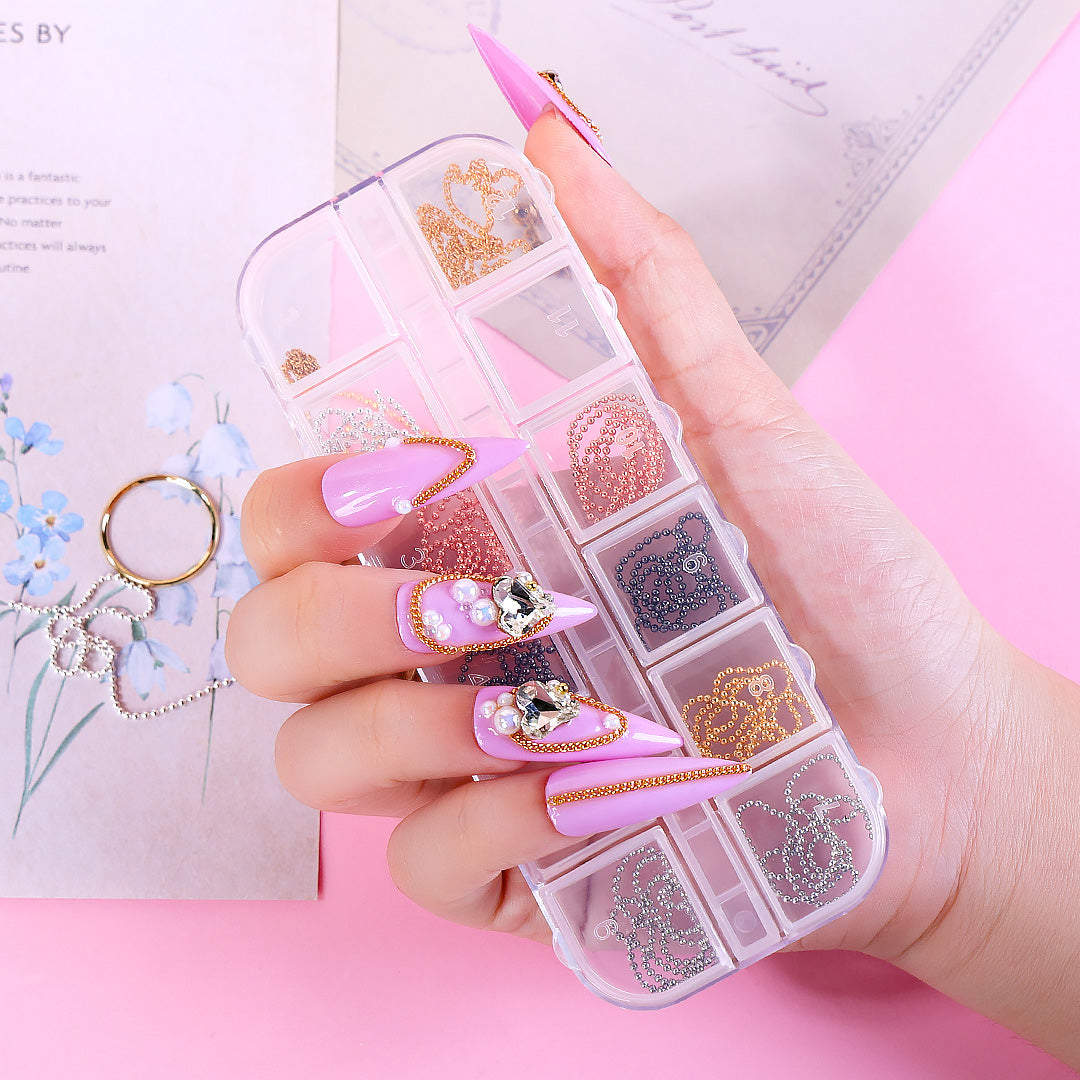 Chic Vibe 3D Nail Decor Chain - 图片3