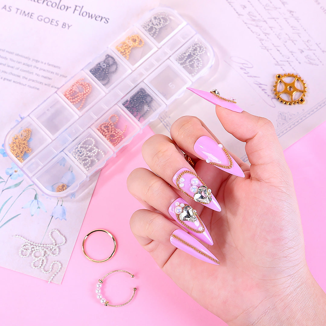 Chic Vibe 3D Nail Decor Chain - 图片4