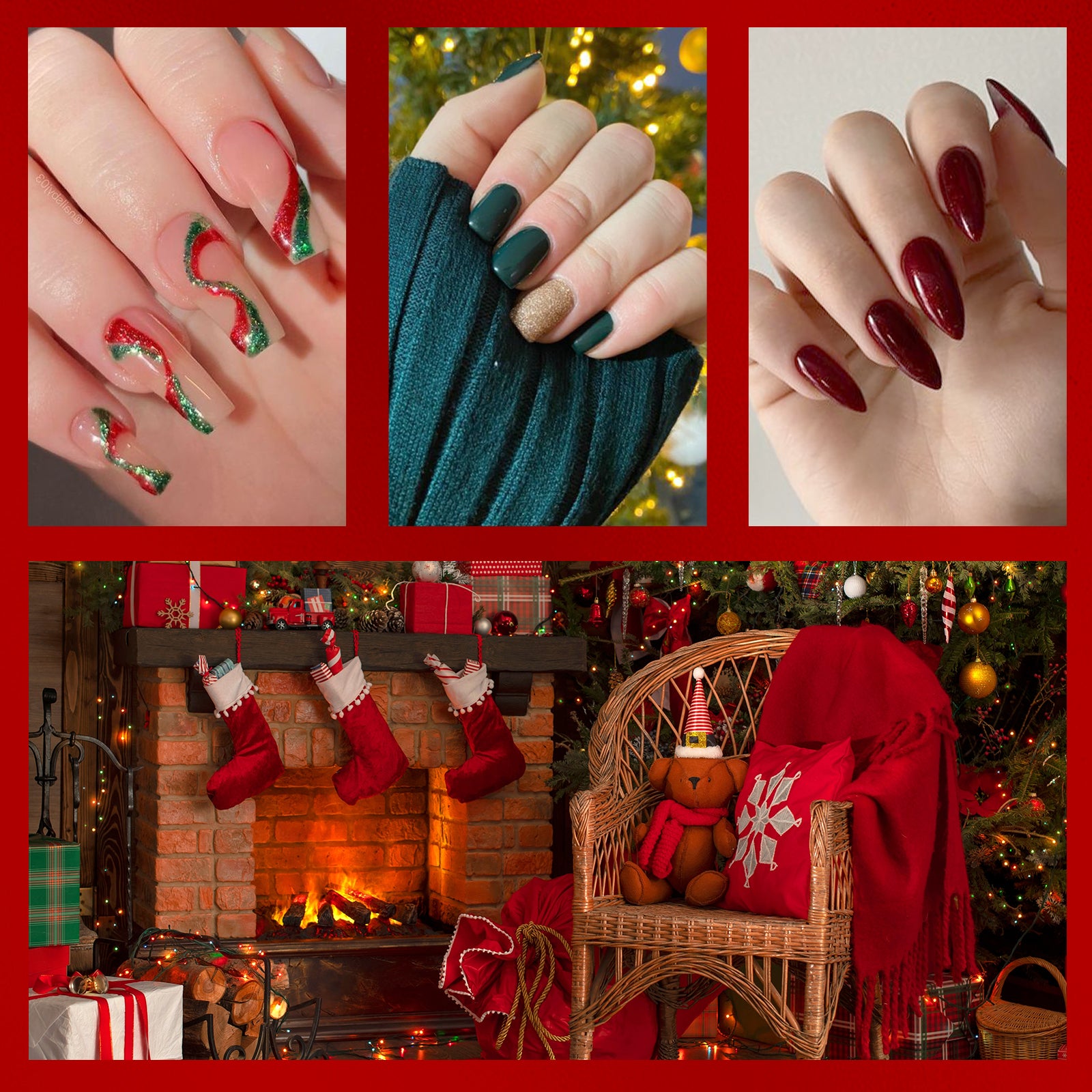 Christmas 15ml TPO-Free Thick Gel Nail Polish - 4Pcs - 图片5