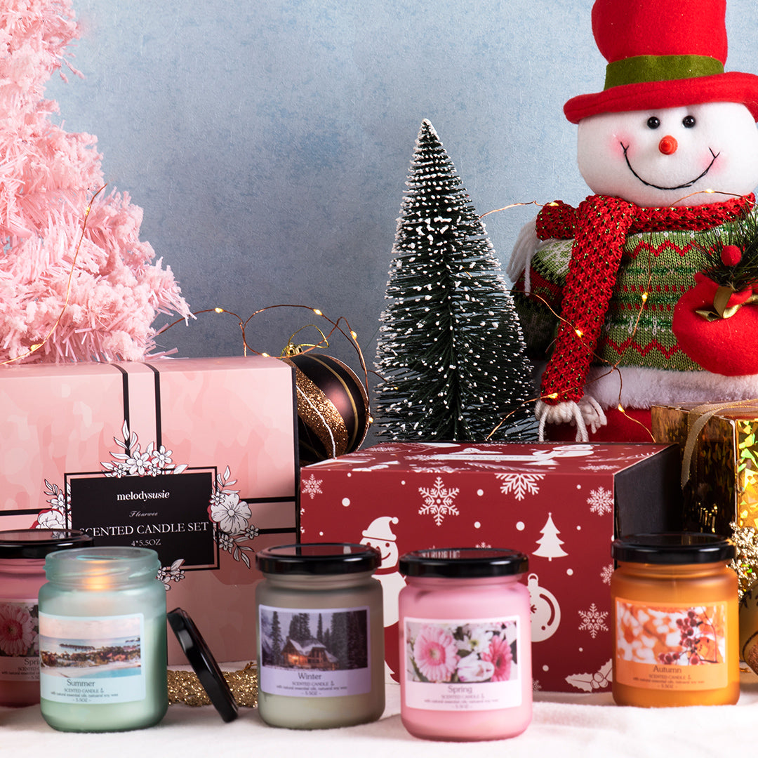 Christmas Holidays Gift Seasonal Scented Candle Set - 图片2