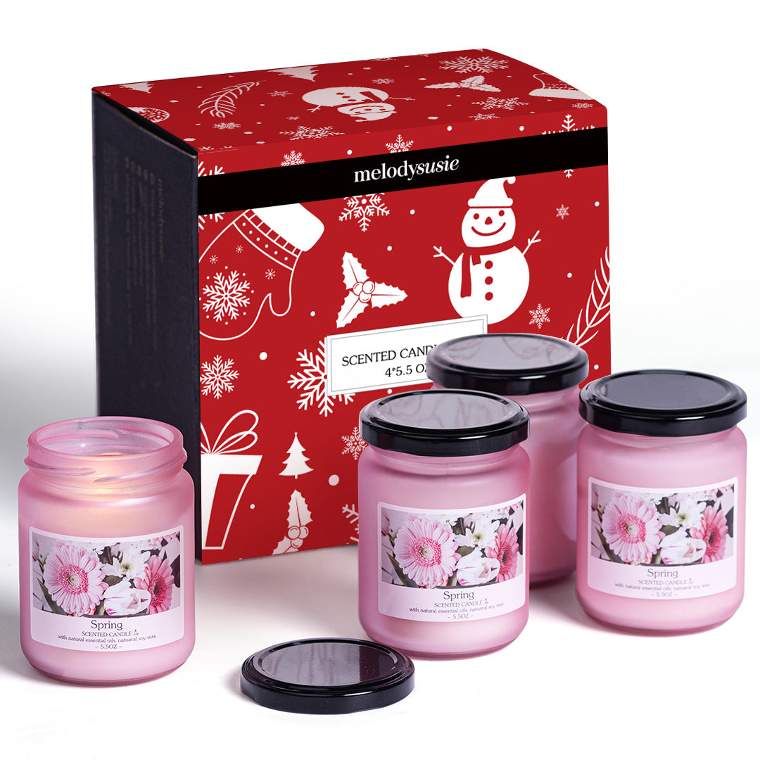 Christmas Holidays Gift Seasonal Scented Candle Set