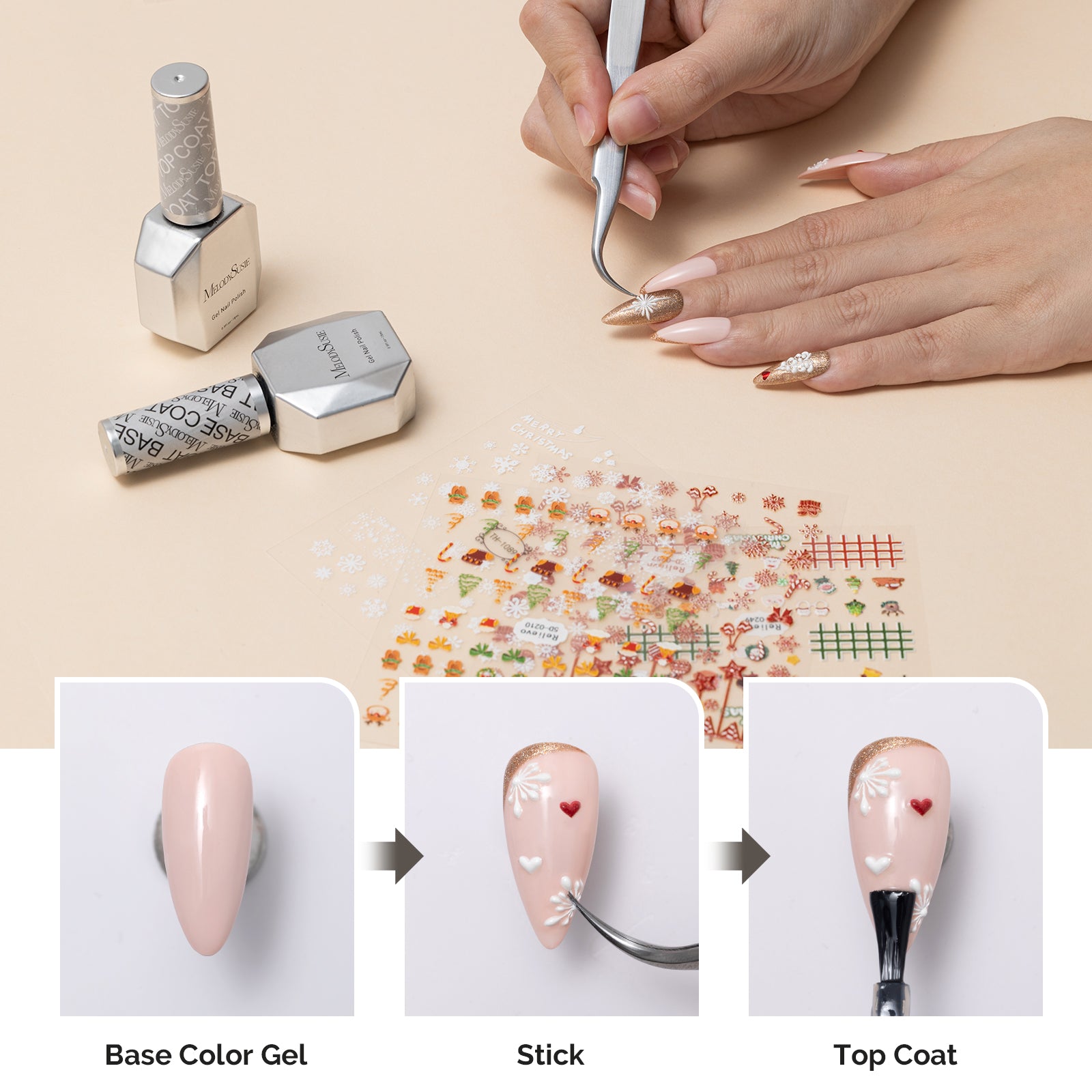 Christmas Nail Art Stickers - 图片4