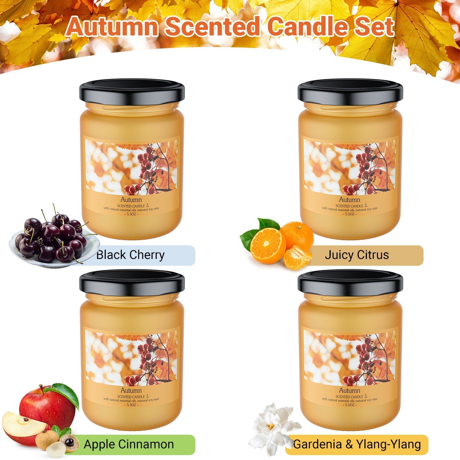 Christmas Seasonal Scented Candle Gift Set