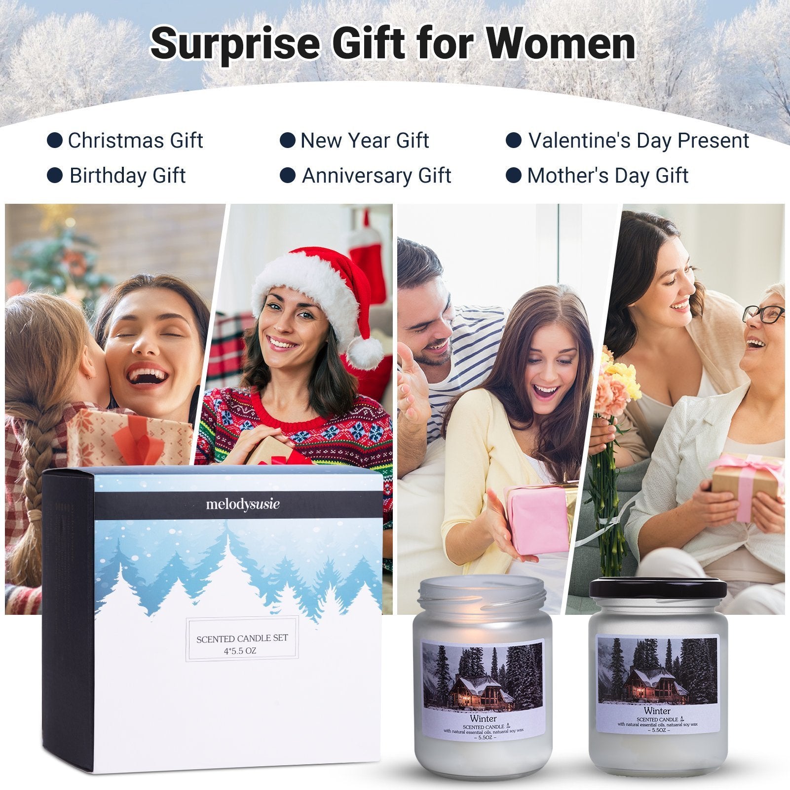 Christmas Seasonal Scented Candle Gift Set - 图片4