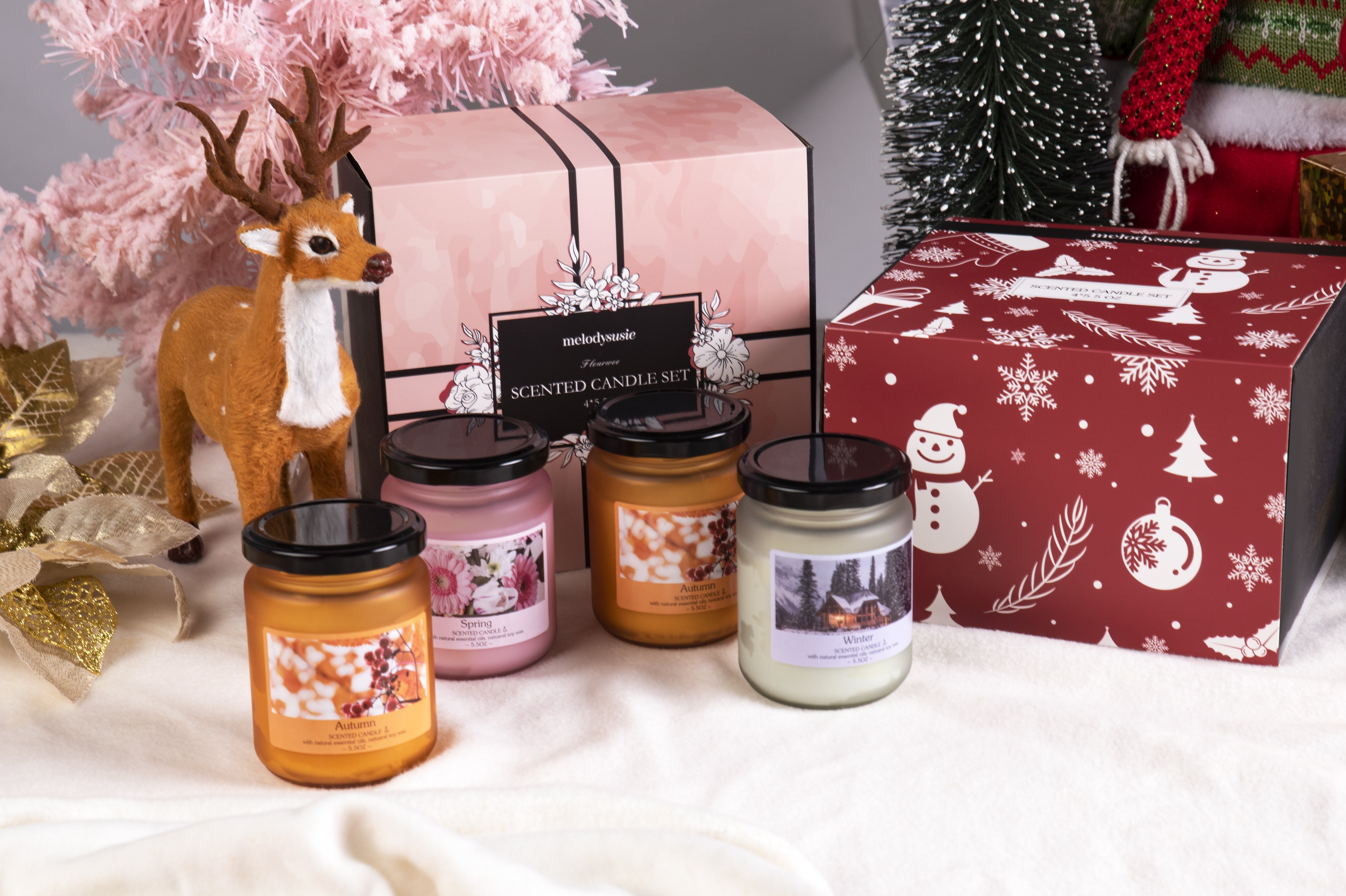 Christmas Seasonal Scented Candle Gift Set - 图片2