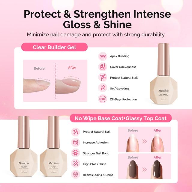 Gel Nail Polish Kit with UV Light P-ART06F - US ONLY