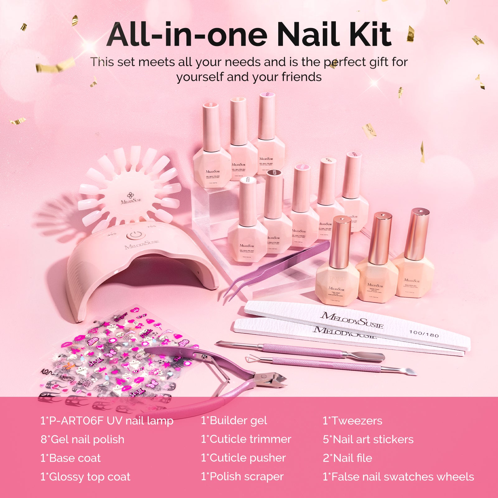 Gel Nail Polish Kit with UV Light P-ART06F - US ONLY - 图片7