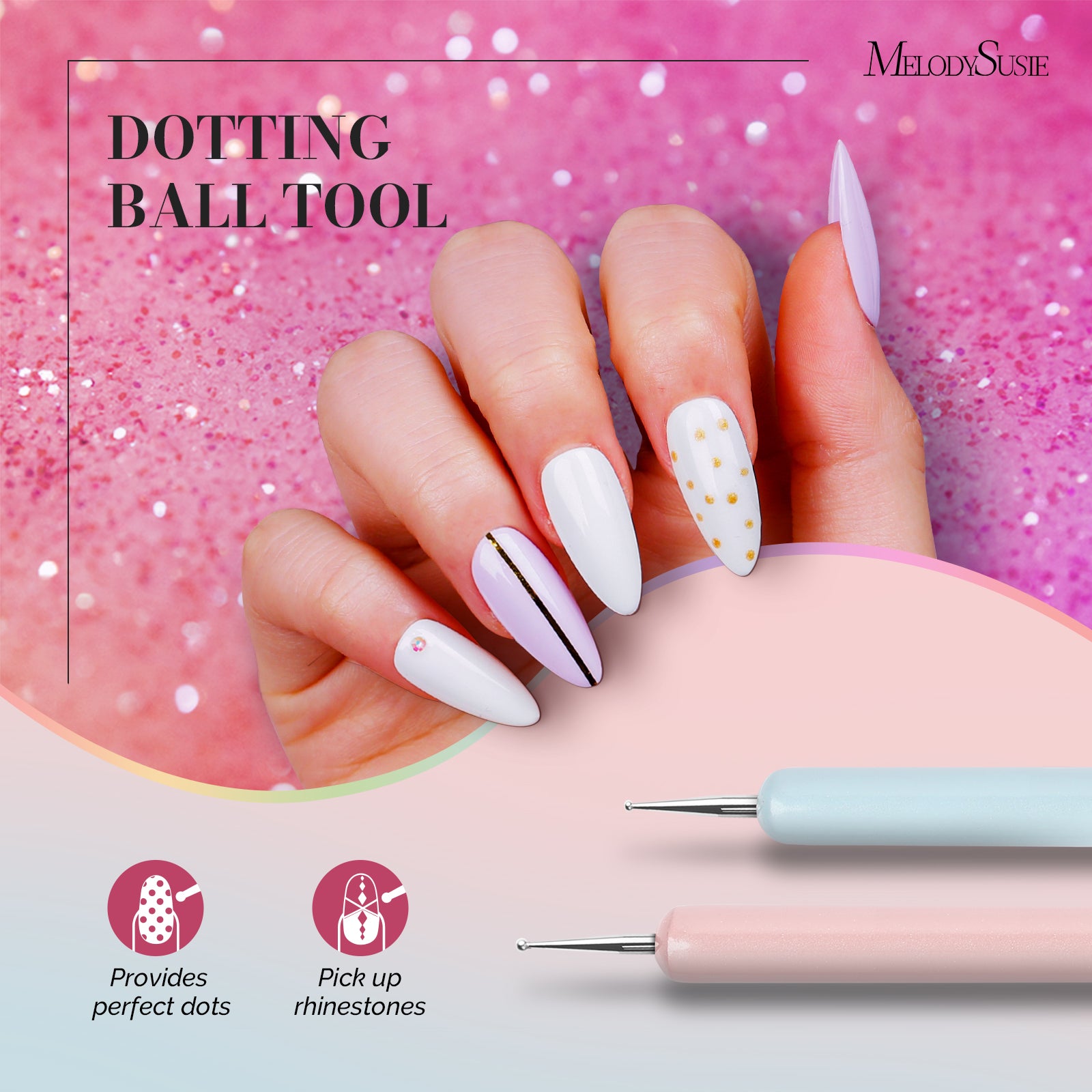 Color Nail Art Brushes Set (6Pcs) - 图片5