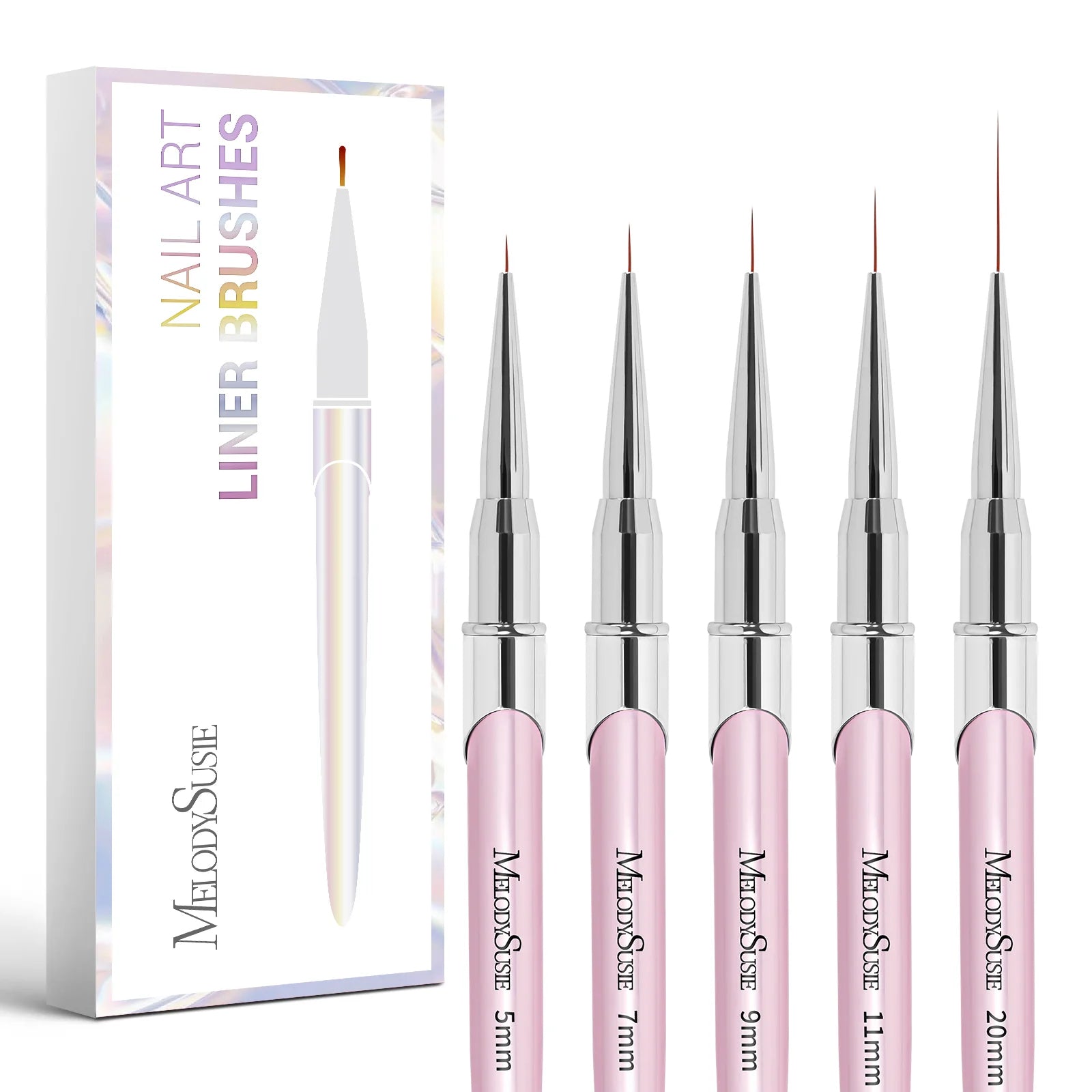 Color Nail Art Brushes Set (6Pcs) - 图片11