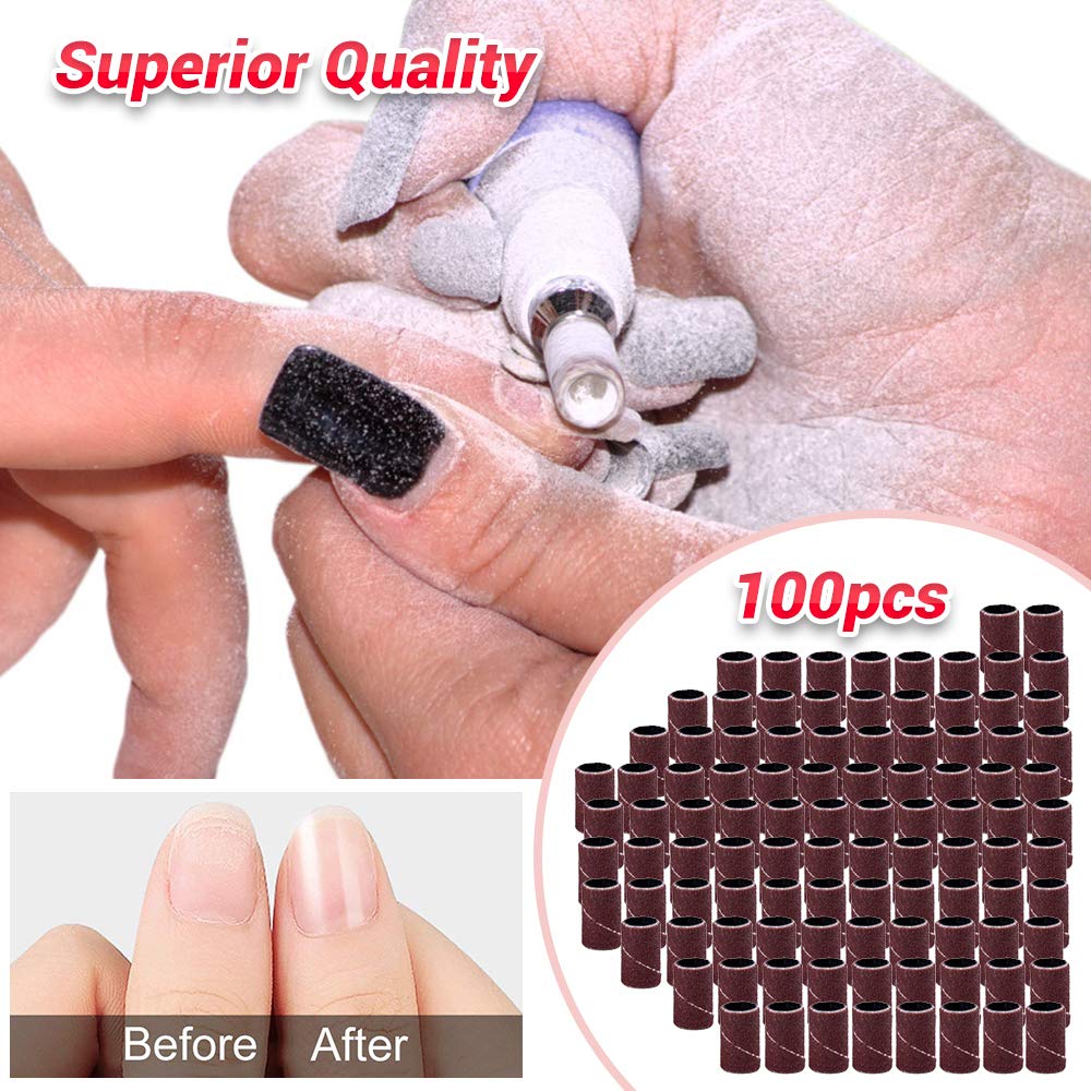 Colorful 100pcs Professional Sanding Bands With Mandrel Drill Bit - 图片3