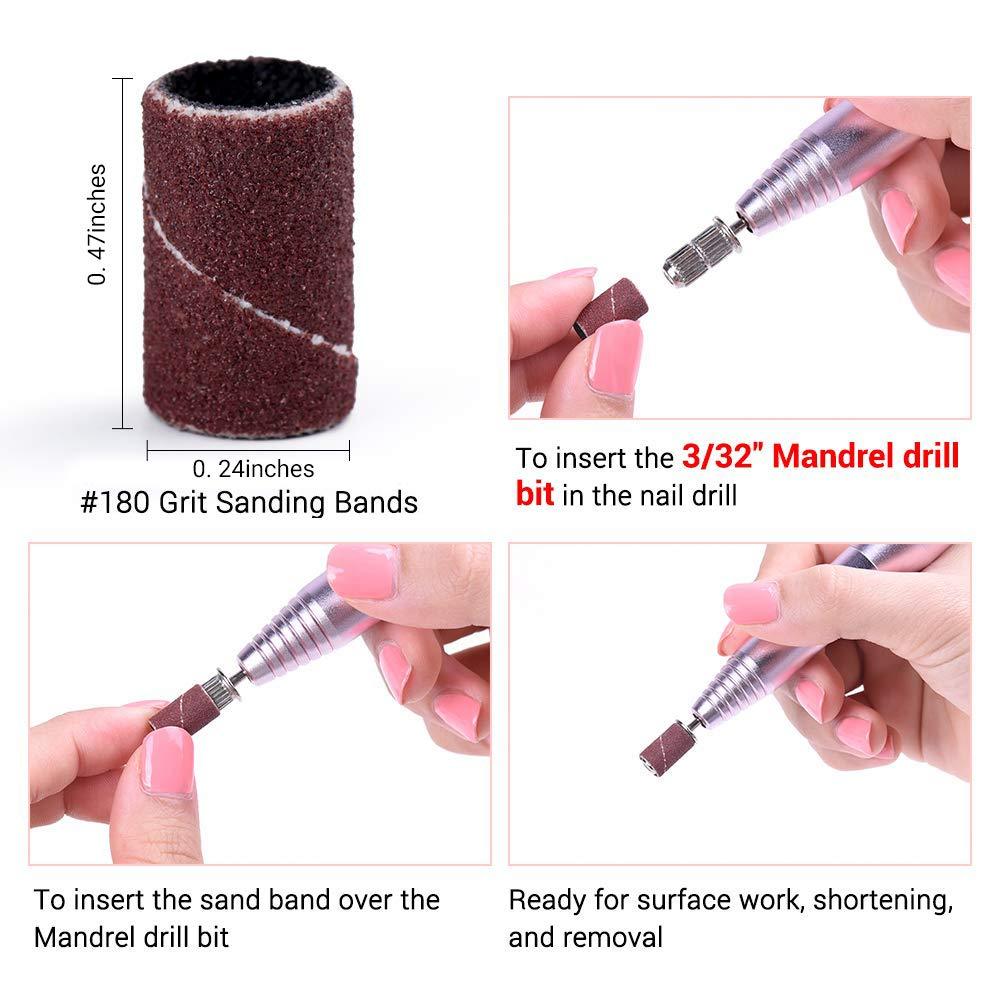 Colorful 100pcs Professional Sanding Bands With Mandrel Drill Bit - 图片6
