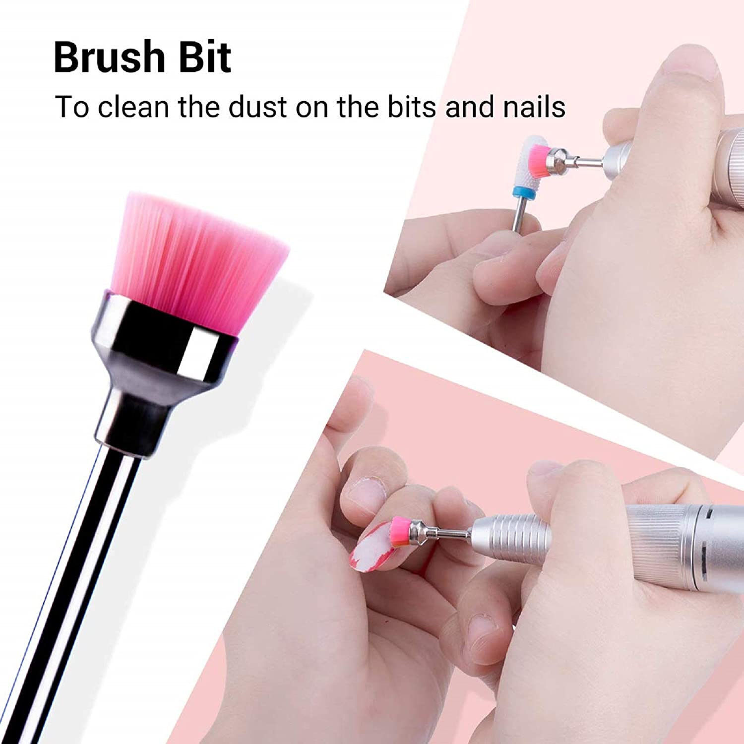 Colorful Diamond Cuticle Nail Drill Bits Set 10Pcs - 图片4