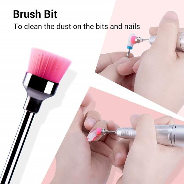 Colorful Diamond Cuticle Nail Drill Bits Set 10Pcs