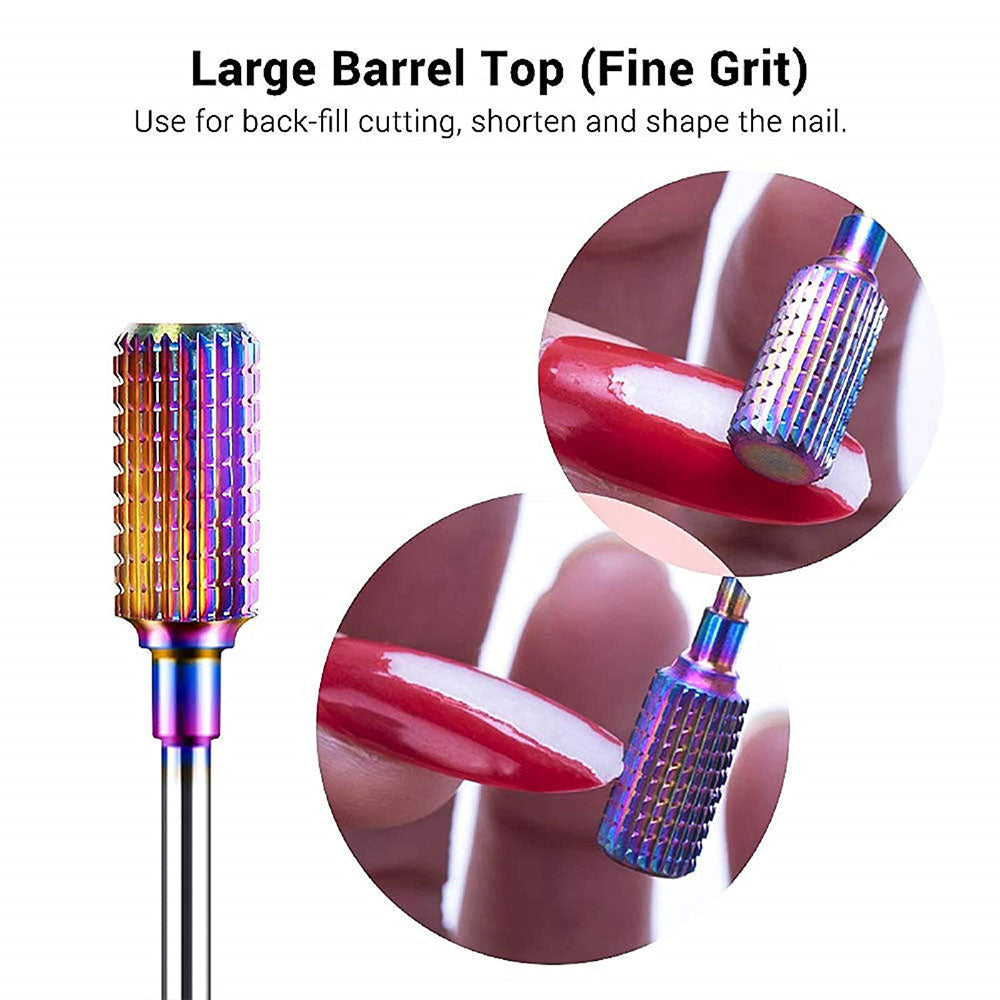 Colorful Tungsten Carbide Nail Drill Bits Set (7pcs) - 图片8