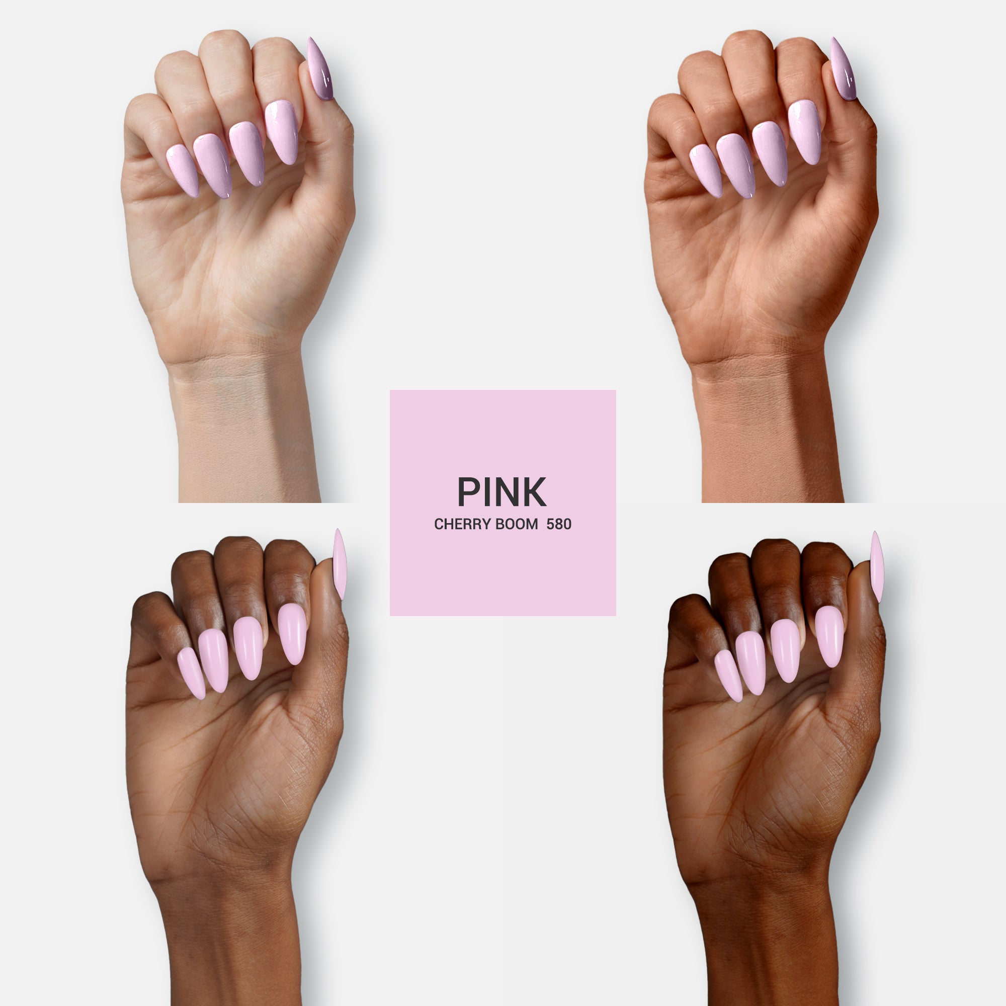 580 Cream Pink - TPO-Free Thick Gel Nail Polish(15ml) - 图片2