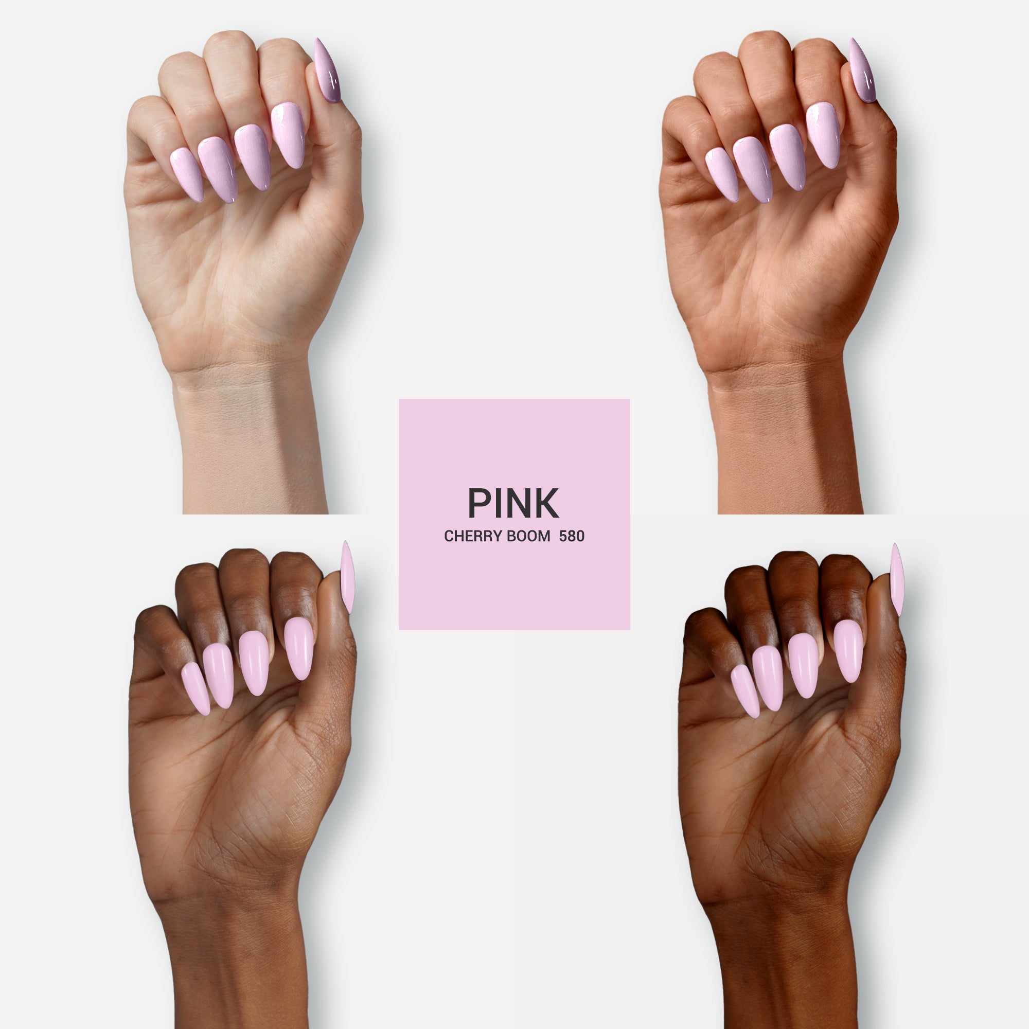 580 Cream Pink - TPO-Free Thick Nail Gel Polish(15ml) - 图片2