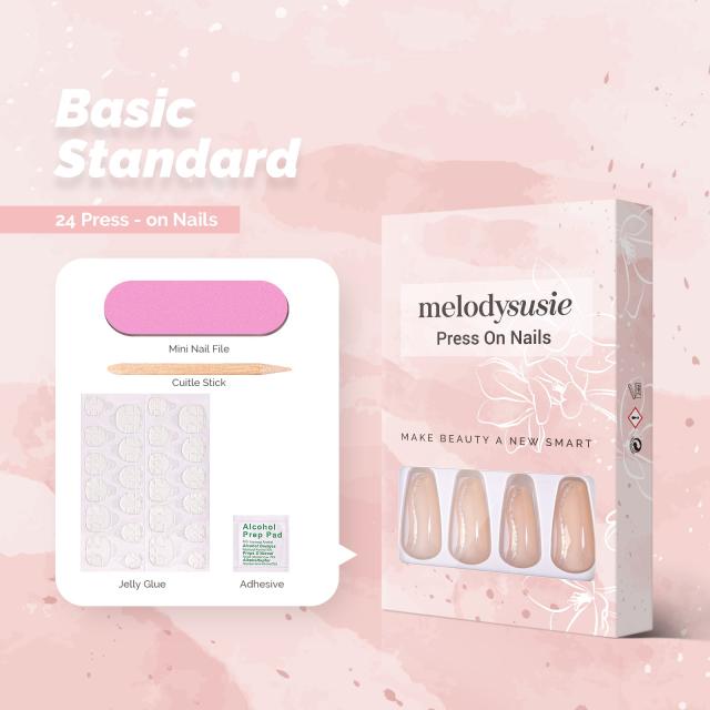 Crystal Clear Acrylic Press On Nails Kits