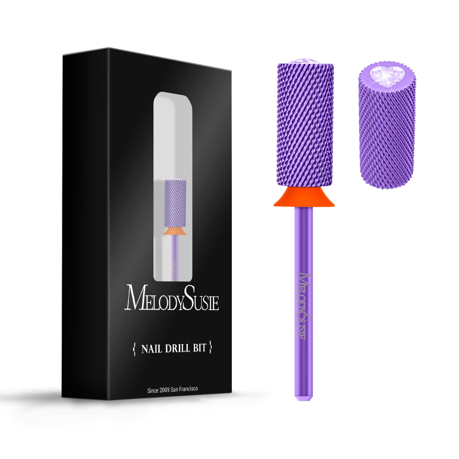 Crystal Top Pink Heart Shape Tungsten Carbide Nail Drill Bit - 图片25