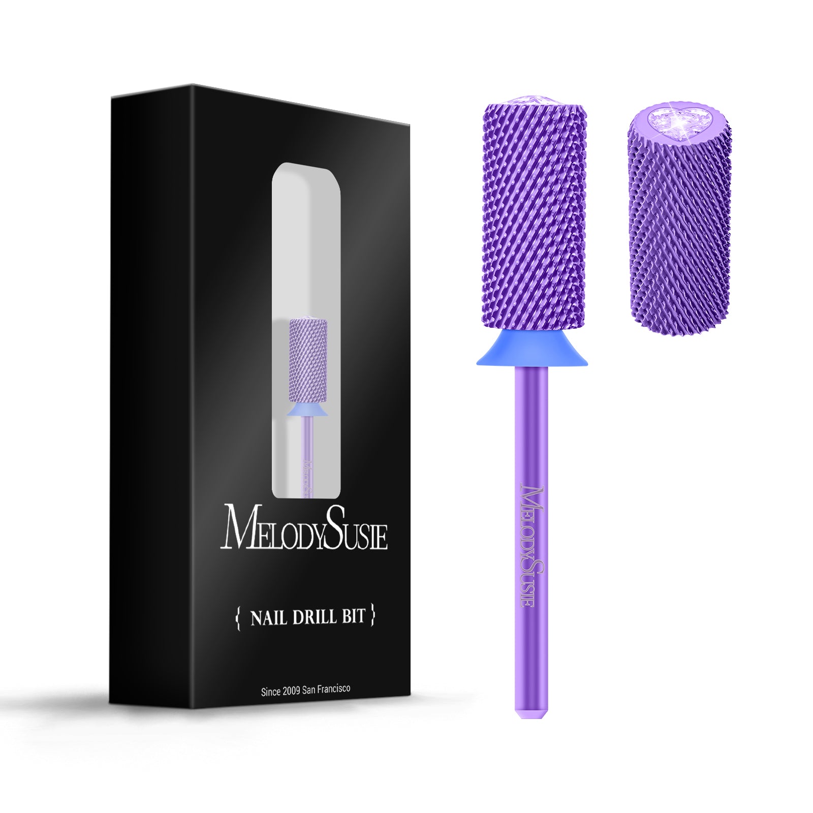 Crystal Top Pink Heart Shape Tungsten Carbide Nail Drill Bit - 图片23