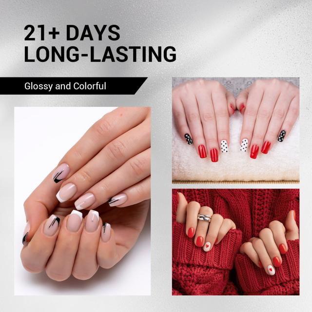 Daily Life 15ml TPO-Free Thick Gel Nail Polish - 4Pcs