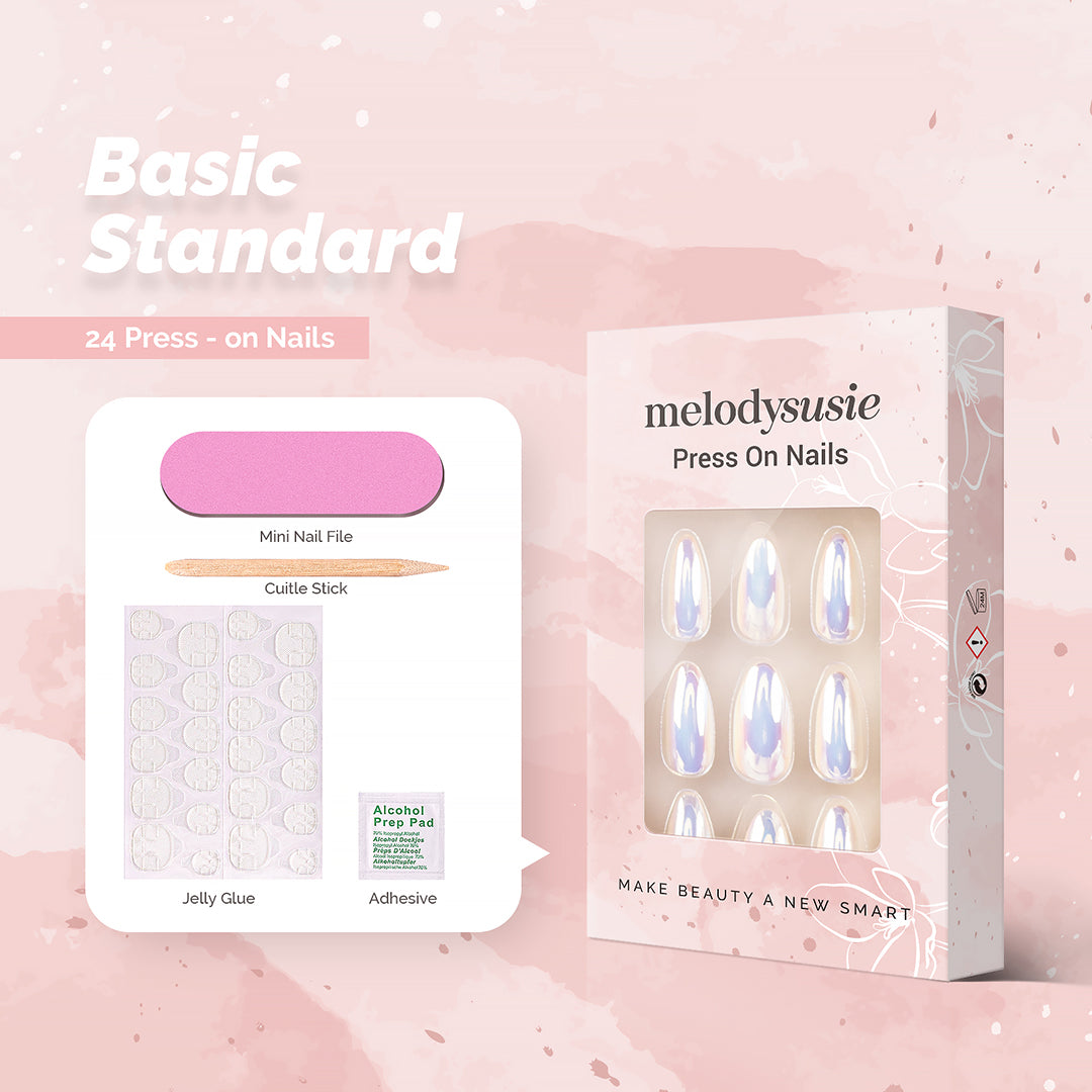 Dazzling Shell Acrylic Press On Nails Kits - 图片3