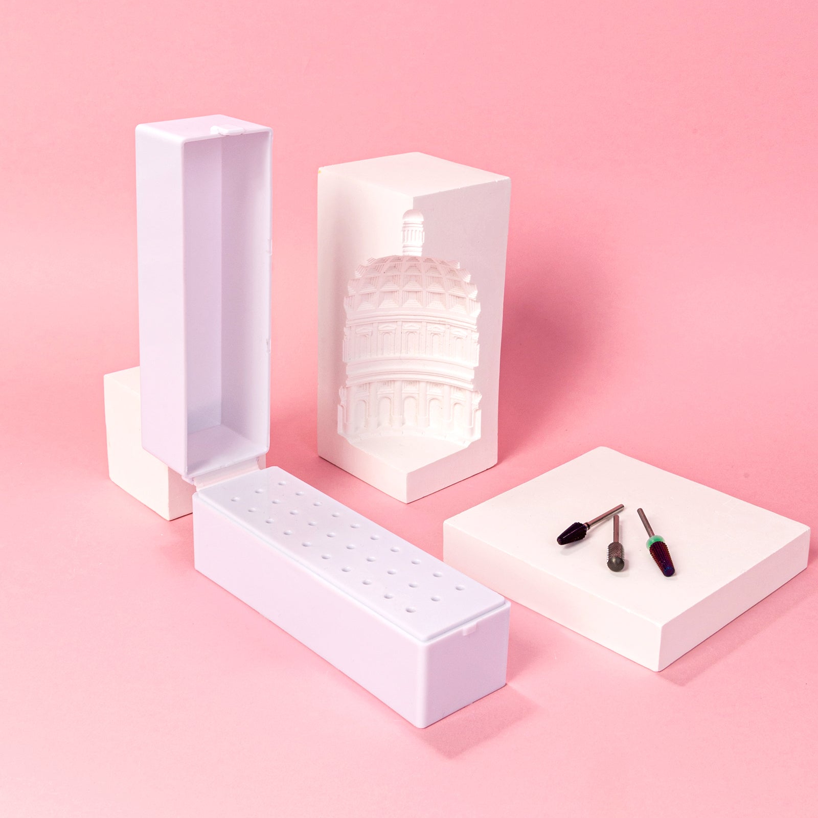 Dustproof Nail Drill Bits Holder - 图片3