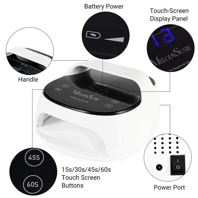 EOS 5(SPro27I/SPro24TR) Rechargeable LED/UV Nail Lamp