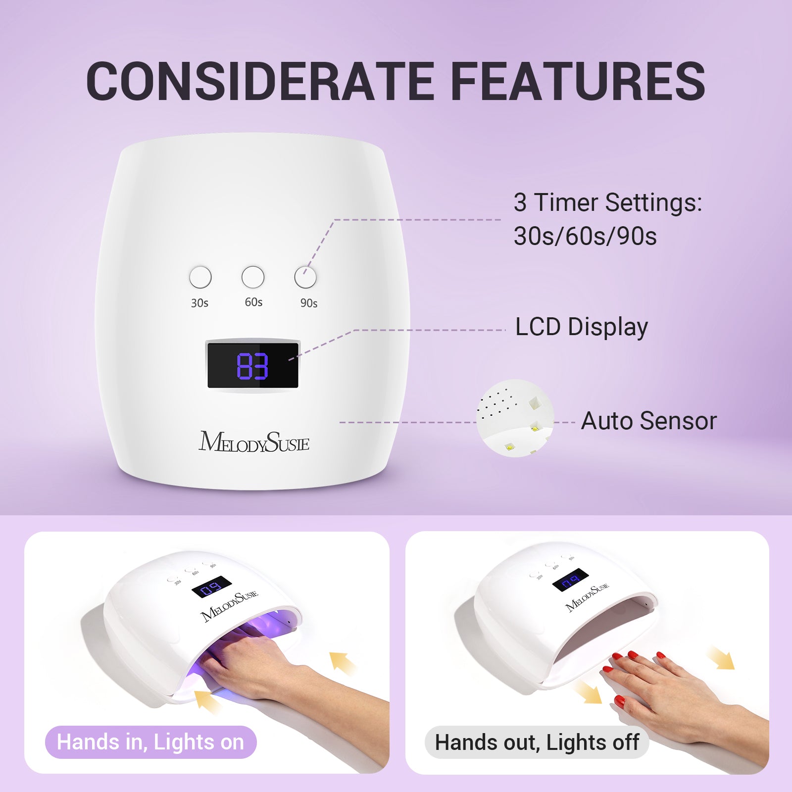 EOS 9 (P-Plus30I) LED/UV Nail Lamp - 图片3