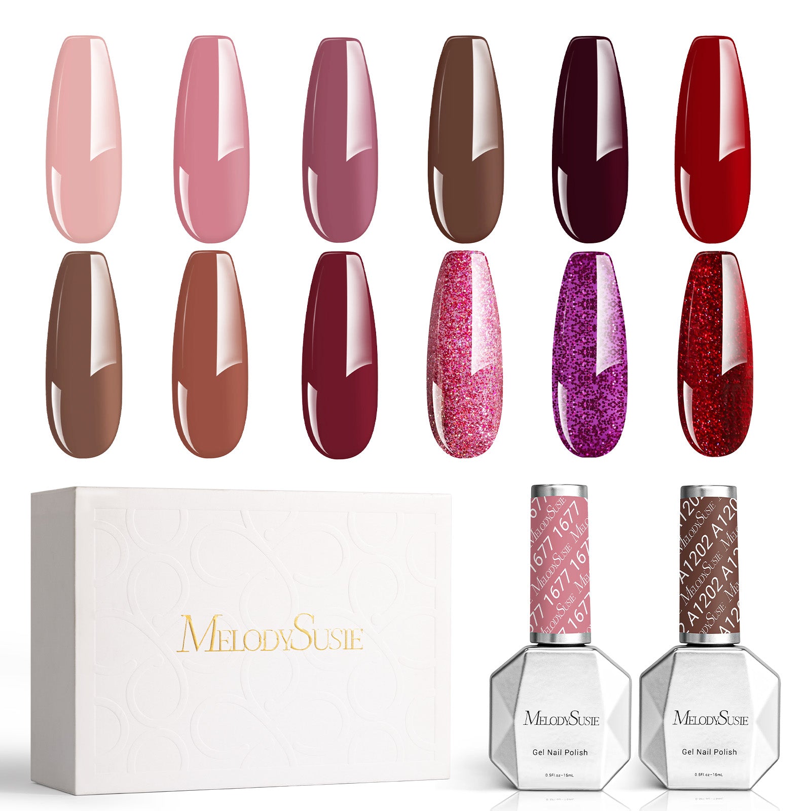 Fall & Winter 15ml Gel Nail Polish Set - 图片12