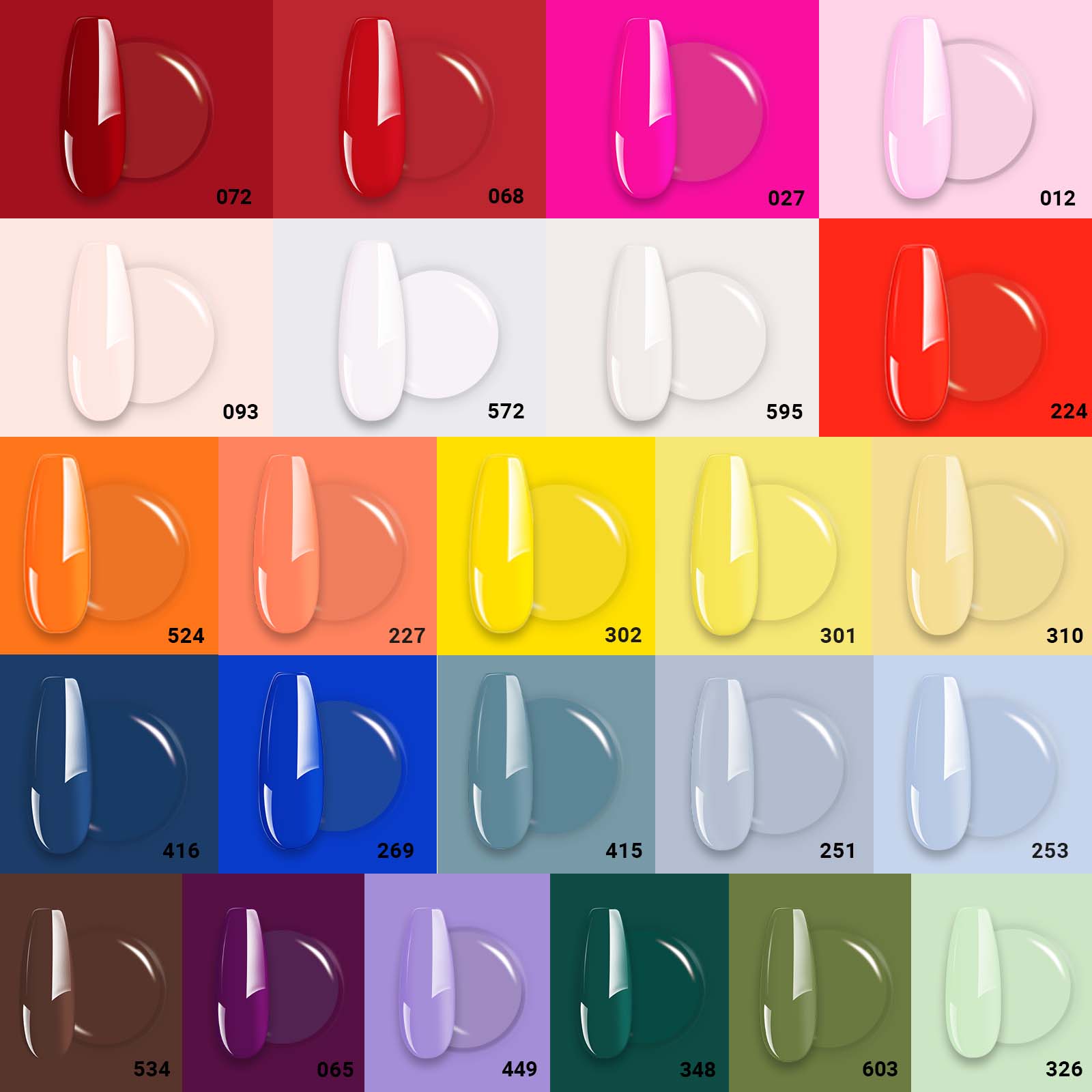 TPO-Free Faster UV Curing Gel Nail Polish 0.5 fl oz/15ml - 24 Colors - 图片2