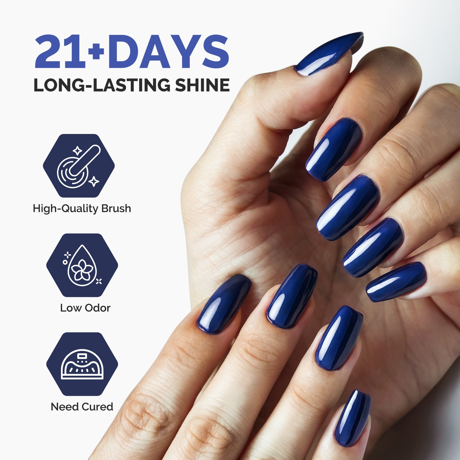 Fleurwee 15ml Top & Base Coat - HEMA-Free & HPMA-Free & TPO-Free Nail Gel Polish - 图片5