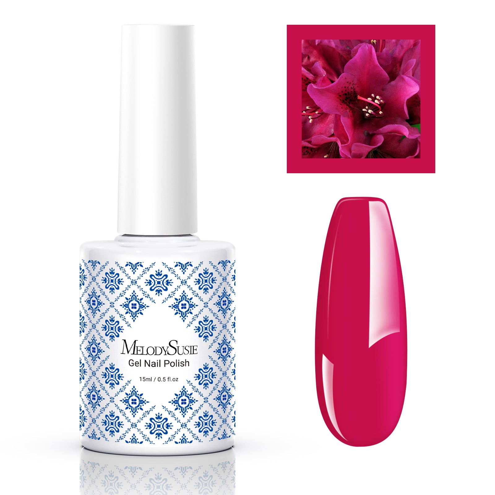 Fleurwee HEMA-Free & HPMA-Free & TPO-Free Gel Nail Polish Plant-based 0.5 fl oz/15ml - P37 Azalea Purple