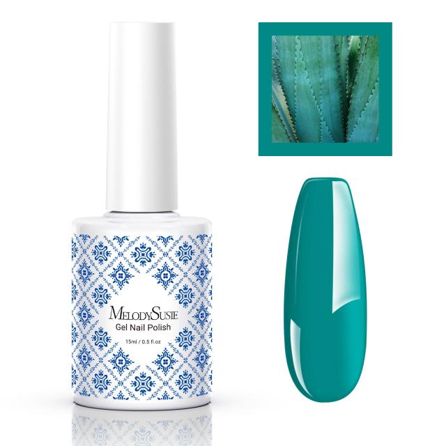 Fleurwee HEMA-Free & HPMA-Free & TPO-Free Gel Nail Polish Plant-based 0.5 fl oz/15ml - P41 Jade-Green Agave