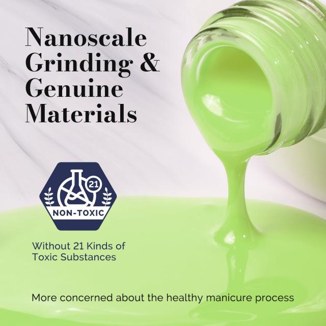 Fleurwee HEMA-Free & HPMA-Free & TPO-Free Gel Nail Polish Plant-based 0.5 fl oz/15ml - P42 Buds Green