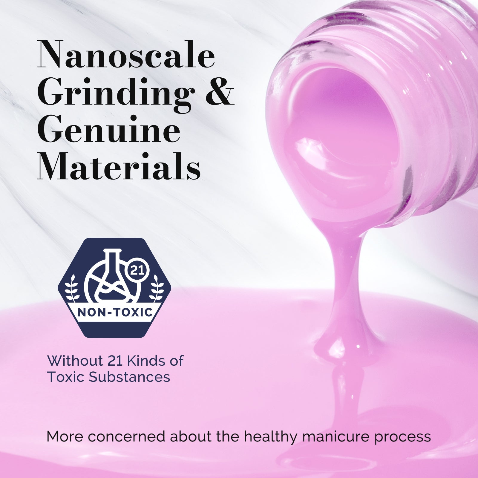 Fleurwee HEMA-Free & HPMA-Free & TPO-Free Gel Nail Polish Plant-based 0.5 fl oz/15ml - P44 Purple-Impatiens - 图片4