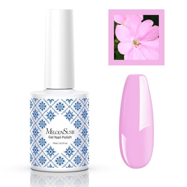 Fleurwee HEMA-Free & HPMA-Free & TPO-Free Gel Nail Polish Plant-based 0.5 fl oz/15ml - P44 Purple-Impatiens
