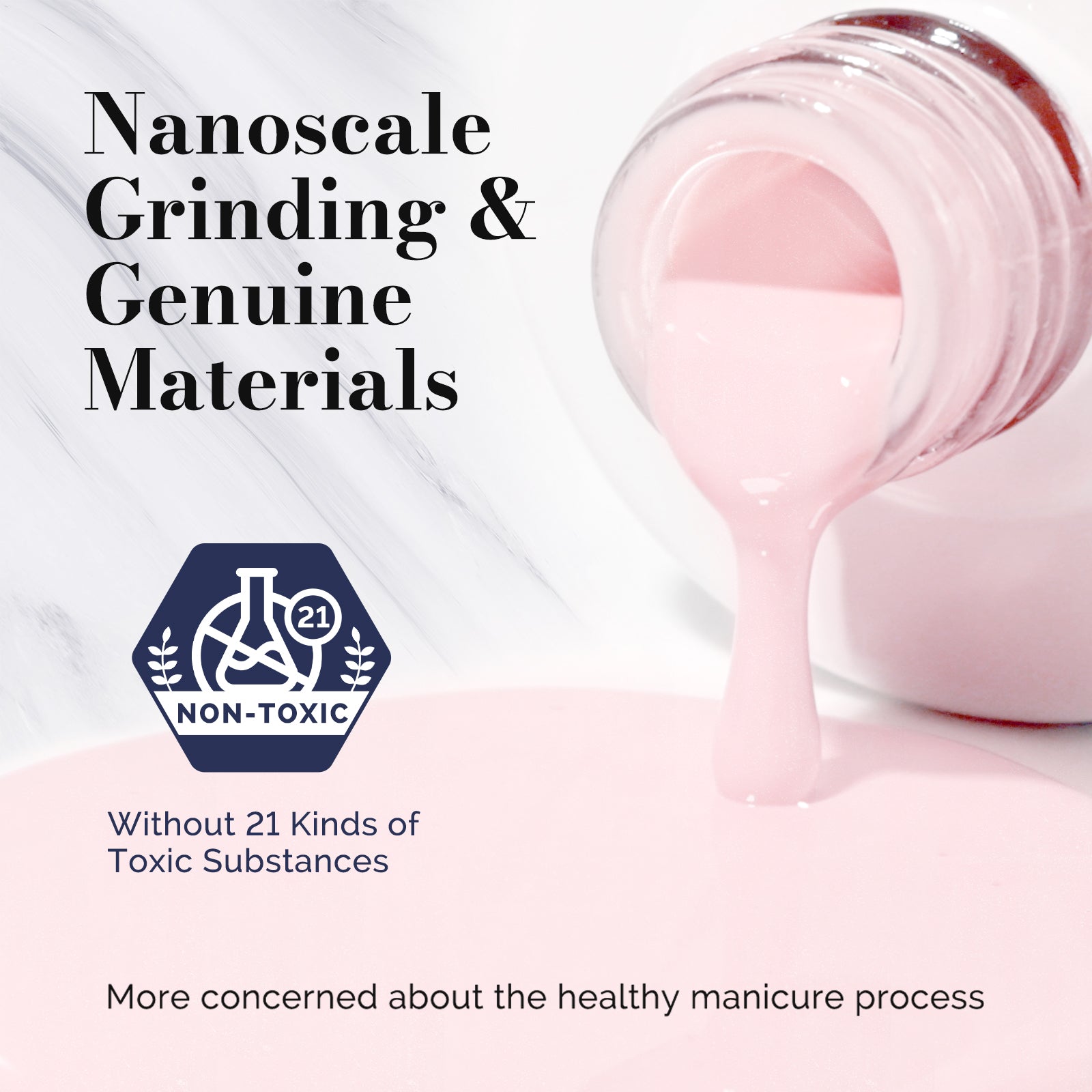 Fleurwee HEMA-Free & HPMA-Free & TPO-Free Gel Nail Polish Plant-based 0.5 fl oz/15ml - P53 Bud Pinkish-White - 图片4