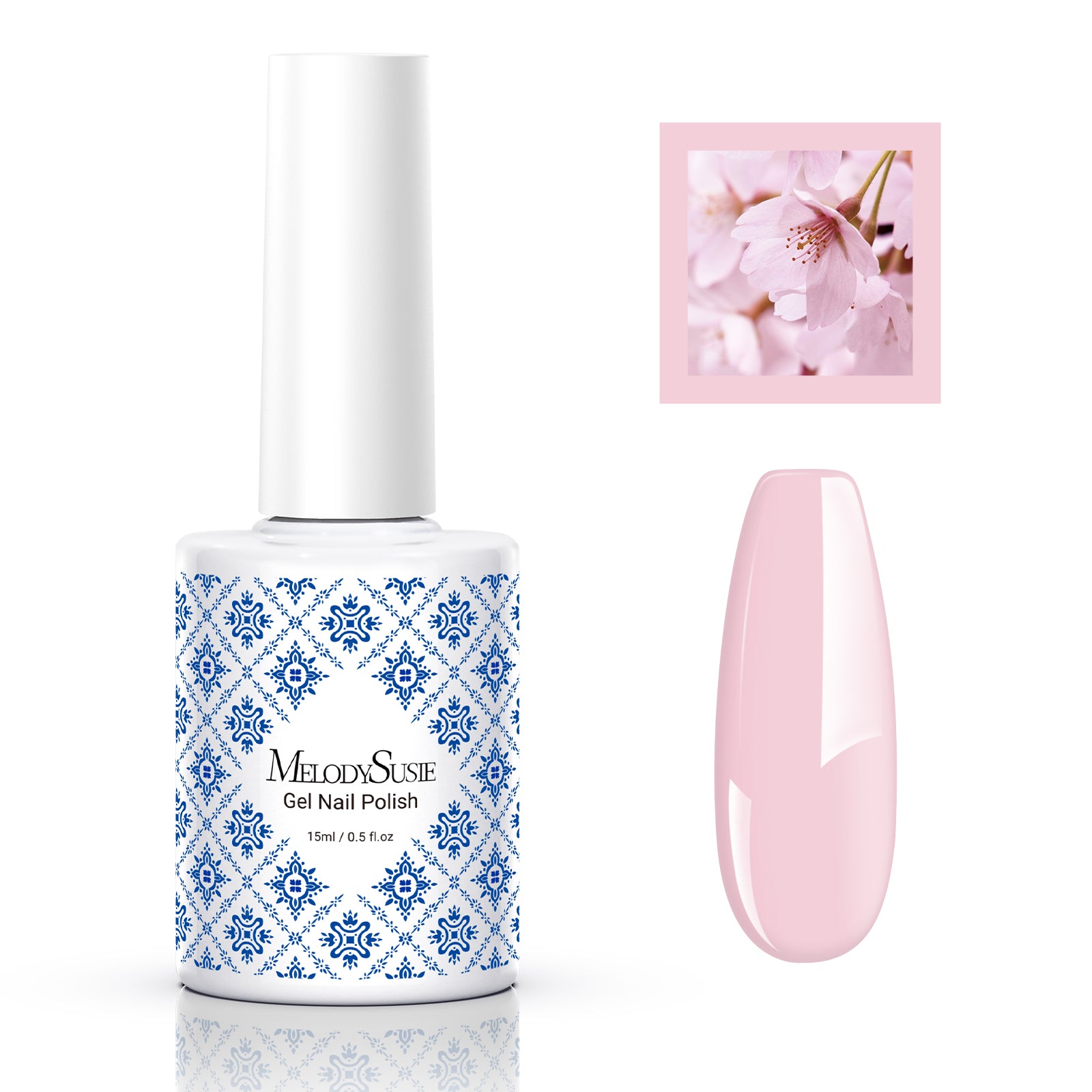 Fleurwee HEMA-Free & HPMA-Free & TPO-Free Gel Nail Polish Plant-based 0.5 fl oz/15ml - P56 Sakura Pink