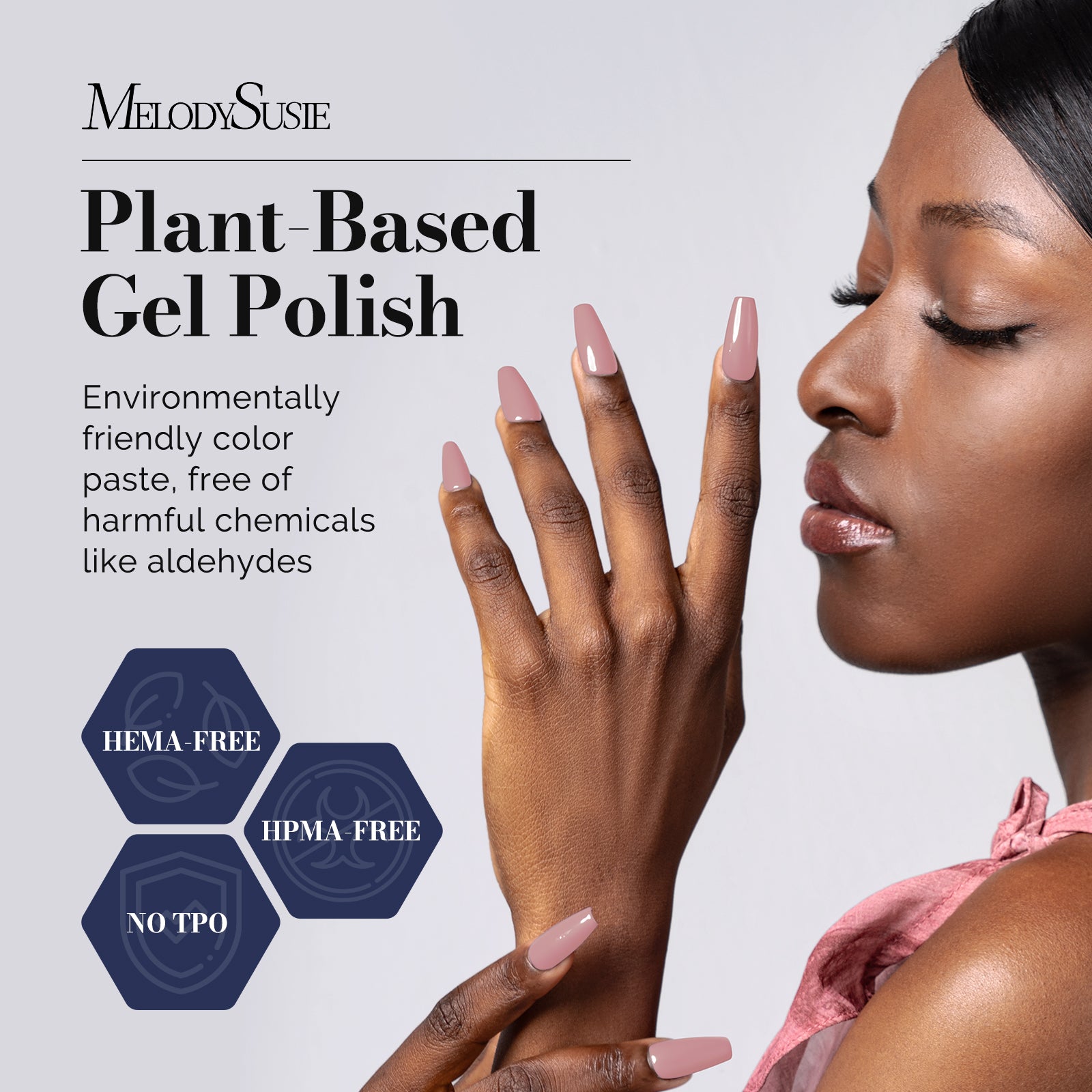 Fleurwee HEMA-Free & HPMA-Free & TPO-Free Gel Nail Polish Plant-based 0.5 fl oz/15ml - P57 Dried Rose Nude - 图片2