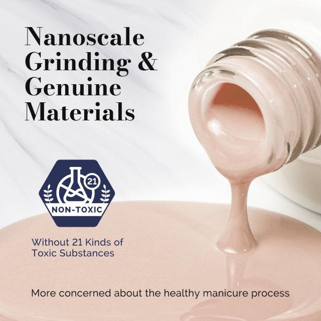 Fleurwee HEMA-Free & HPMA-Free & TPO-Free Gel Nail Polish Plant-based 0.5 fl oz/15ml - P58 Organic Wheat Nude