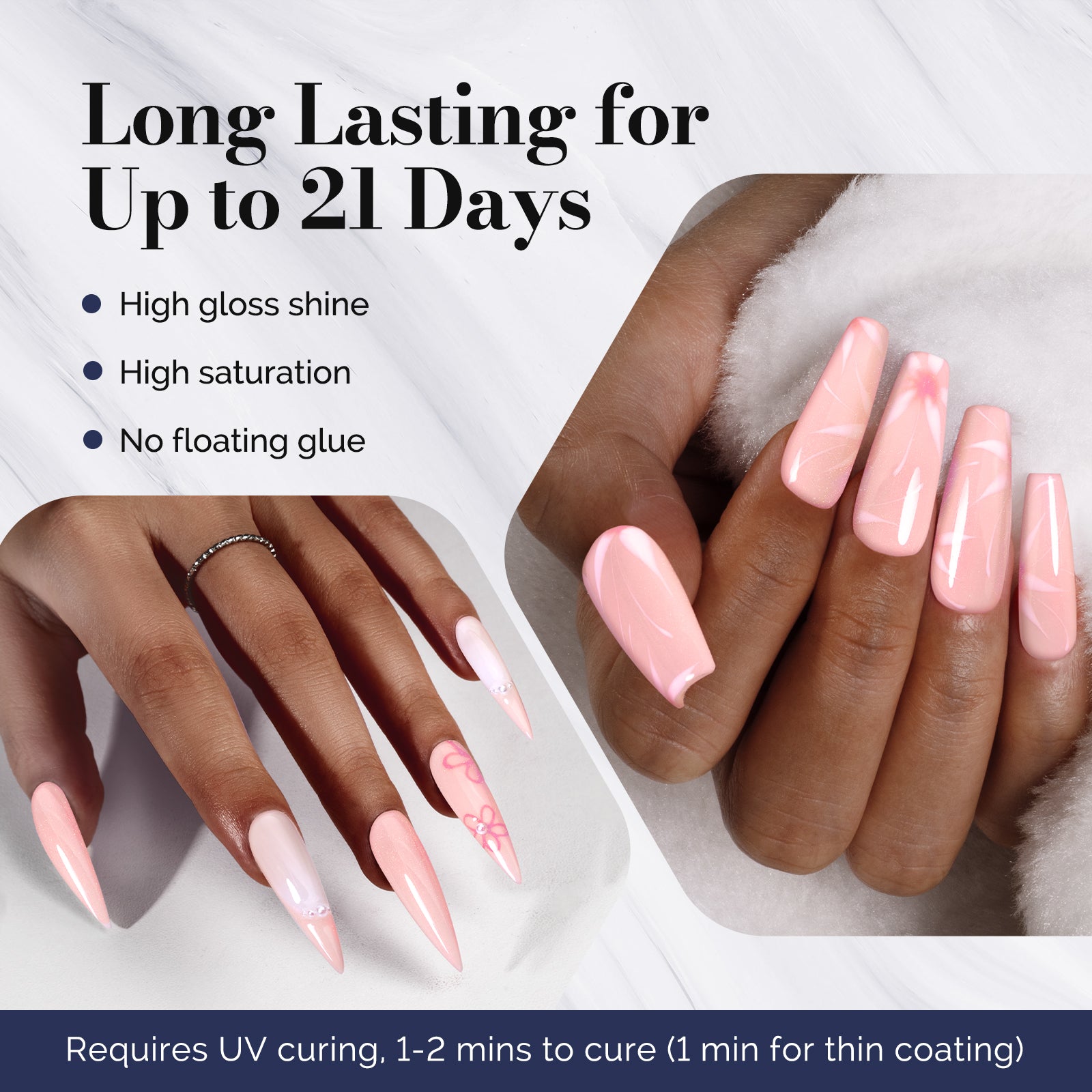 Fleurwee HEMA-Free & HPMA-Free & TPO-Free Gel Nail Polish Plant-based 0.5 fl oz/15ml - P59 Pearlescent Powdered Wax Plum - 图片3