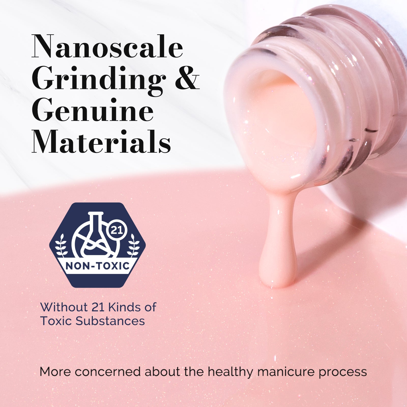 Fleurwee HEMA-Free & HPMA-Free & TPO-Free Gel Nail Polish Plant-based 0.5 fl oz/15ml - P59 Pearlescent Powdered Wax Plum - 图片4