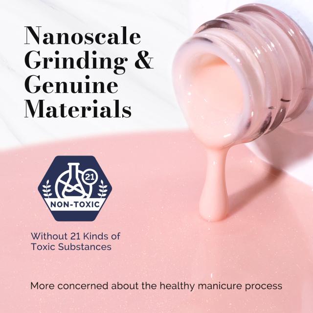 Fleurwee HEMA-Free & HPMA-Free & TPO-Free Gel Nail Polish Plant-based 0.5 fl oz/15ml - P59 Pearlescent Powdered Wax Plum