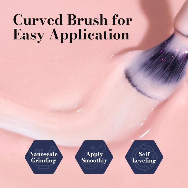 Fleurwee HEMA-Free & HPMA-Free & TPO-Free Gel Nail Polish Plant-based 0.5 fl oz/15ml - P59 Pearlescent Powdered Wax Plum