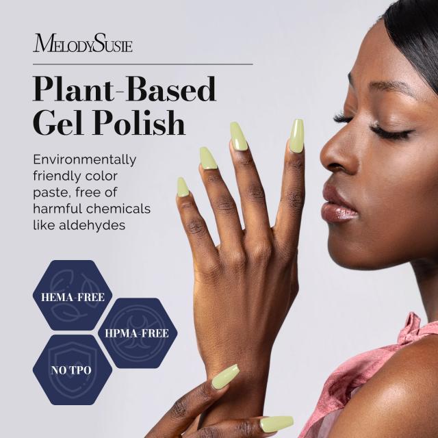 Fleurwee HEMA-Free & HPMA-Free & TPO-Free Gel Nail Polish Plant-based 0.5 fl oz/15ml - P61 Light Hydrangea Green